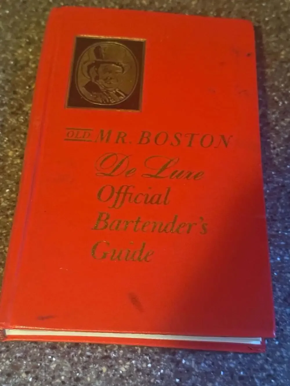 Old Mr. Boston De Luxe Official Bartender's Guide Red Hardcover